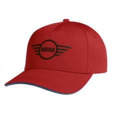 Бейсболка MINI Cap Contrast Edge Wing Logo, Red/Island Blue