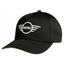 Бейсболка MINI Cap Contrast Edge Wing Logo, Black/Green