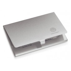 Алюминиевый футляр для визитных карточек Volkswagen Business Card Case, Aluminium, Silver