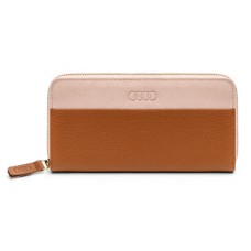 Женский кожаный кошелек Audi Wallet Leather, Womens, Brown/Rose