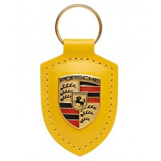 Брелок для ключей с гербом Porsche Crest Keyring, Speed Yellow