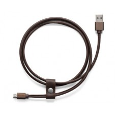 Кожаный кабель USB Volvo Leather Charger Cable Android, Brown