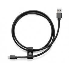 Кожаный кабель USB Volvo Leather Charger Cable Type C, Black