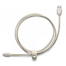 Кожаный кабель USB Volvo Leather Charger Cable Android MicroUSB, Blonde