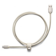 Кожаный кабель USB Volvo Leather Charger Cable USB-Type C, marble white