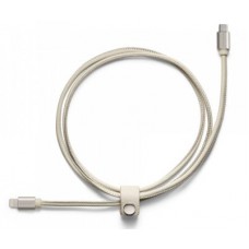 Кожаный кабель USB Volvo Leather Charger Cable Apple Lightning-Type C, marble white