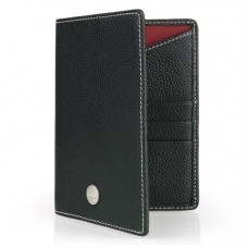 Кожаная обложка для паспорта Jaguar Heritage Passport Holder, Black Leather