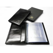 Кожаная обложка для авто-документов Toyota Leather Documents Case, Black