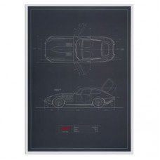 Постер Jaguar E-Type Artwork-Poster, Limited Edition