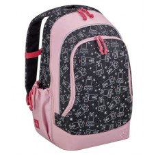 Большой детский рюкзак Mercedes Girls Rucksack, Large, Black / Pink