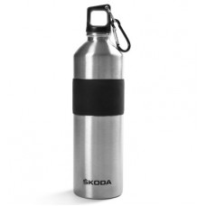 Бутылочка для воды Skoda Stainless Steel Bottle 0,5L, Silver / Black