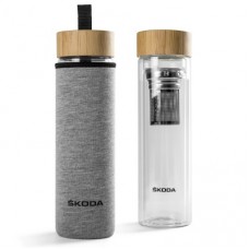 Бутылочка для воды Skoda Glass Bottle ECO, 0,5L