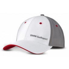 Бейсболка BMW Golfsport Cap, Unisex, White/Grey/Red